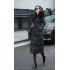 Actual spot 2024 winter new high-end real fox fur collar waist Slim long 90 white duck down jacket