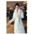 Actual spot 2024 winter new real fox fur collar 90 white duck down high-end fashion down jacket