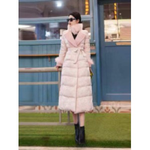 Actual spot 2024 winter new real fox fur collar 90 white duck down high-end fashion down jacket shipping