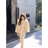 Autumn Premium Feeling Apricot Faux Mink Knitted Sweater Set Women Thickened Long Package Hip Skirt Two Pieces