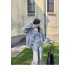 Welcome agent agent sales 2024 fall and winter new sweater jacket + undershirt + wide-legged pants heavy rhinestone knitted cardigan women's suit thickened three-piece set