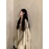 Apricot color mid-length sweater jacket female autumn 2024 new gentle lazy wind soft irregular knitted cardigan welcome agent agent distribution distribution