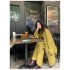 Homemade design drapery Hong Kong style retro fall and winter lazy wind temperament Slim casual knit three-piece suit female