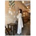 Homemade design drapery Hong Kong style retro fall and winter lazy wind temperament Slim casual knit three-piece suit female