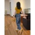 2026 Summer New Arrival: Hong Kong-Style Retro Wide-Leg Jeans for Women—Loose-Fit, High-Waisted, Slimming, Cropped, and Distressed (Perfect for Petite Women)