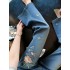 Blue Heavy Industry Chinese-Style Embroidered Flared Jeans for Women – 2026 Summer New Arrival: Slimming, Versatile, Fashionable Casual Pants