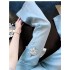 Blue Heavy Industry Beaded Embroidered Jeans for Women 2026 Summer New Arrival: Slimming, Fashionable, Slightly Flared, Versatile Casual Pants