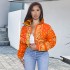 2024 Europe and the United States cross-border sources cashew flower women's fashion and leisure winter new cotton clothing bread clothing