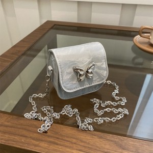 ins mini small bag female 2024 new summer bow chain niche texture hundred shoulder crossbody bag