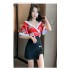 New foot massage technician halter dress work skirt foot bath spa club massage kimono sexy female