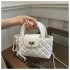Small perfume style diamond chain bag bag senior sense of cell phone bag female crossbody small square bag 2024 summer new shoulder bag