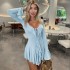 Wholesale and retail Europe and the United States women's 2024 summer new sexy leopard lace hanging neck top spicy girl cake shorts suit women