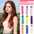 Laser hanging ear-dyed wig piece one-piece shiny silk hair clip hair foreign trade chemical fiber gold and silver wire colorful