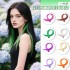 New colorful ear-dyed wig gradient pick dye card hair chemical fiber one-piece colorful hair extensions
