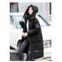 Foreign trade factory direct sale solid color long cotton jacket female 2023 winter new Slim simple large size cotton jacket jacket