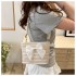 Fresh and Elegant Woven Bag 2024 New Summer Fashion Versatile Shoulder Bag with Textured Minority Style Crossbody Bucket Straw