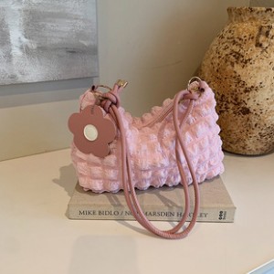 Korean version of the cream bubble bag new niche shoulder armpit hundred bags fashion flower handbag multi-color women's bags