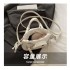 Simple bucket bag with fashion trend; new spring 2025 design for women; leisurely and textured single shoulder bag with cross-body