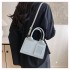 Tote Boston bag female 2025 spring new niche fashion foreign simple fresh shoulder crossbody small square bag