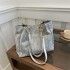 Large capacity women's tote bag with high-quality texture for summer 2024, suitable for college students to carry to class; also a good for commuting.