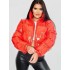 2024 cross-border women's Instant Messenger Amazon new glossy baker's dozen down cotton jacket pop-ups