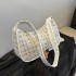Niche design tweed small bag female 2025 spring and fall new tide fashion plaid hundreds of casual shoulder armpit bag