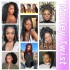 Afro Handmade Caterpillar Wig Crochet Curly Fluffy Braid Afro Marley Braid Jumbo