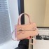 Fashion shoulder bag trend 2025 spring new bag female foreign simple pure color personality crossbody small square bag