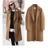 Clothing fall and winter new tweed jacket loose casual medium-length tweed coat female