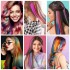 New colorful ear-dyed wig gradient pick dye card hair chemical fiber one-piece colorful hair extensions