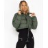 20224Cross-border women's Instant Messenger Amazon new Bread clothing down cotton jacket pop-ups