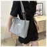 Large capacity women's tote bag with high-quality texture for summer 2024, suitable for college students to carry to class; also a good for commuting.