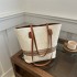 Large straw tote bag for women, new style for summer 2025, large capacity single shoulder bag, casual and versatile beach bag.