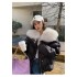 Down jacket female high-end 2024 new fashion fox big hair collar small person winter new thickened bread clothing