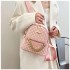 Fashionable European and American Printed Double-shoulder Bag for Women 2025 New Trendy Versatile Large Capacity Letter Backpack Casual Bag