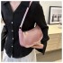 Foreign trade new small bag female 2024 summer retro handheld foreign-style armpit bag patent leather pure color glossy baguette baguette