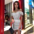 欧美女装2024春季新款时尚性感一字肩礼服纯色修身显瘦包臀连衣裙