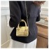 Mini golden bag for women, new 2025 style, popular crocodile pattern handbag, versatile single shoulder and crossbody bag.