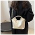 Fashion Simple Handbag for Women 2025 New Autumn and Winter Wide Shoulder Strap Minority Simple Leisure Single Shoulder Bag