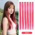 Laser hanging ear-dyed wig piece one-piece shiny silk hair clip hair foreign trade chemical fiber gold and silver wire colorful