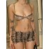 Wholesale and retail Europe and the United States women's 2024 summer new sexy leopard lace hanging neck top spicy girl cake shorts suit women