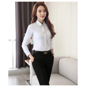 Small suit suit female long-sleeved black shirt career women's suit suit autumn and winter ladies ol suit interview formal wear