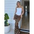 Europe and the United States women's 2024 summer new fashion sexy leopard chiffon fishtail skirt floor-length bustier skirt foreign trade wholesale